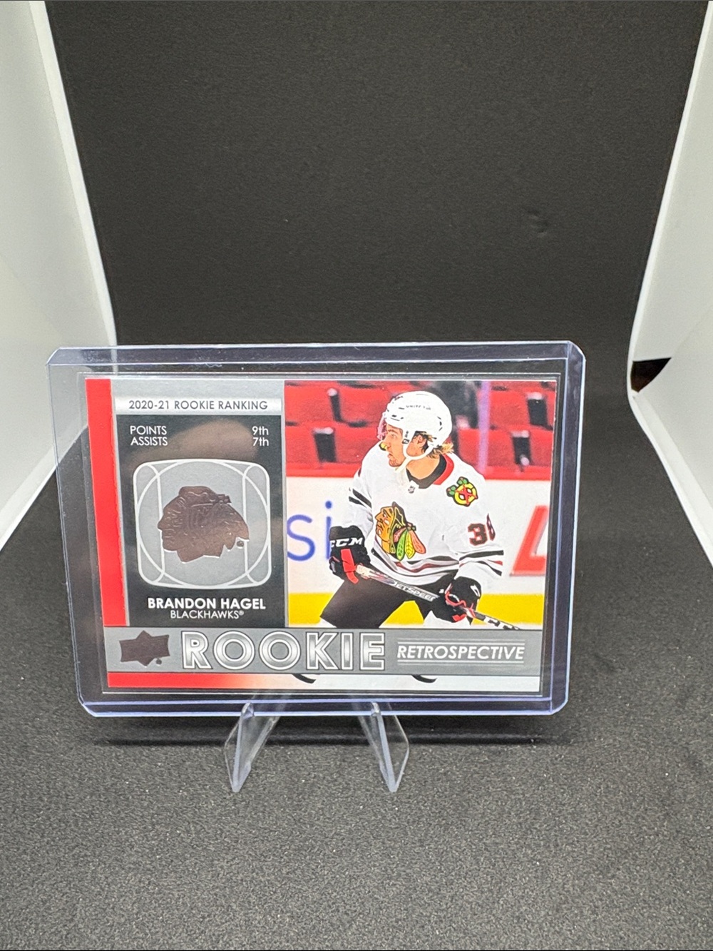 Upper Deck Brandon Hagel Rookie Retrospective Trading Card